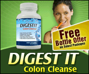 Relieve digestive system discomfort with DigestIt Natural Colon Cleanse for healthy digestive system function.