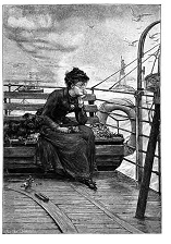 Woman on sea voyage